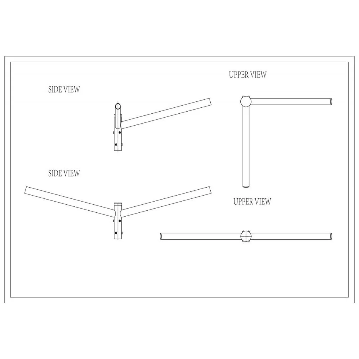 Brat Triplu Drept 120° 1.5M  1