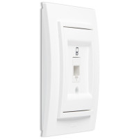 Priza UTP 1xRJ45 CAT6E ST Alb Mat  4