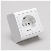 Priza Schuko PT Alb  2
