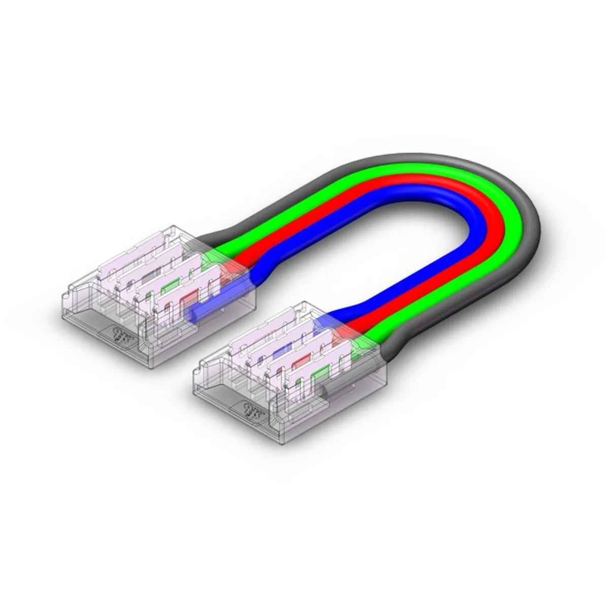 Conector Cablu Conector Banda LED RGB IP20 12V/24V Pcb 10mm Pin 7.2mm 17cm  1