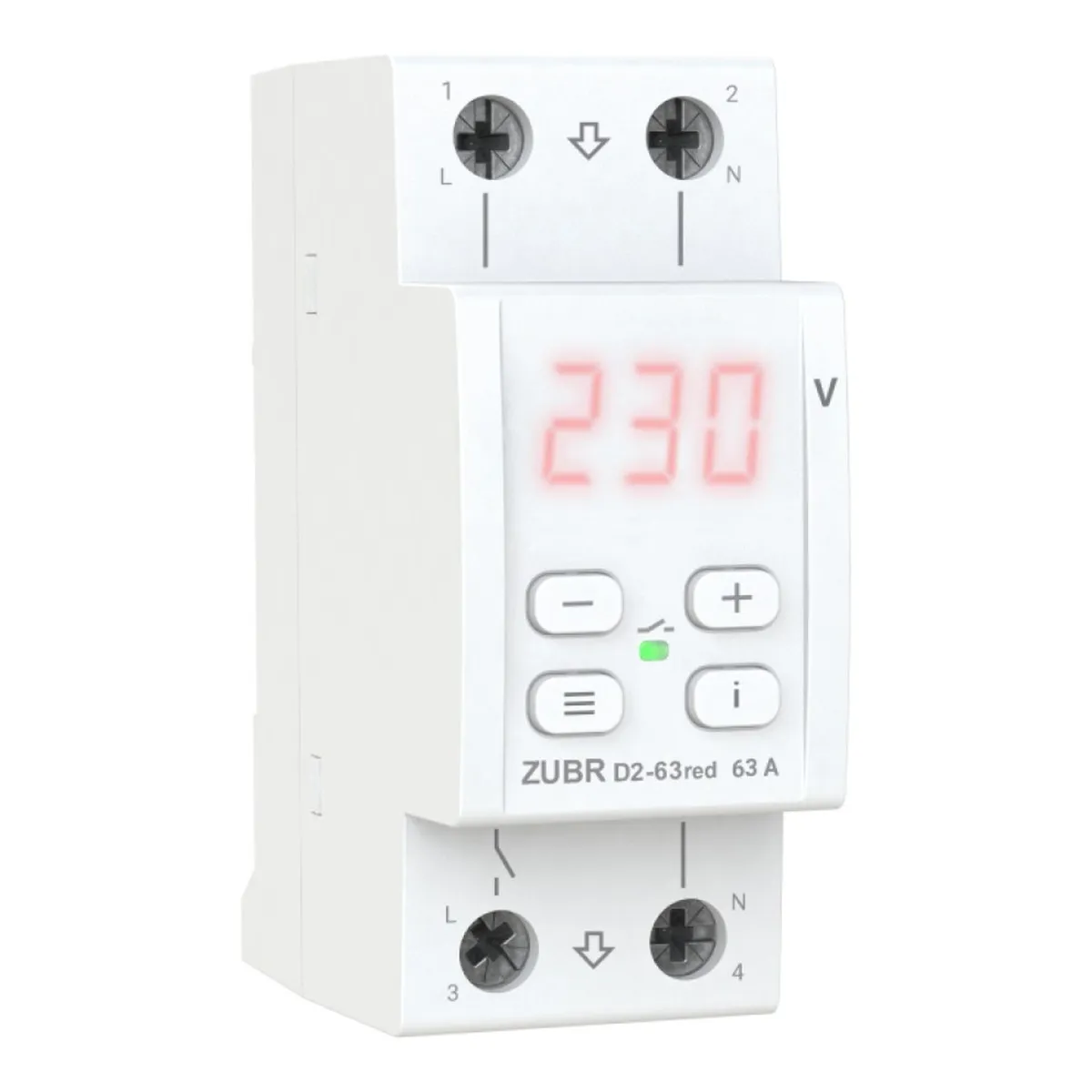 Releu de Tensiune Zubr D2-63 Pe Sina Din 63A  1