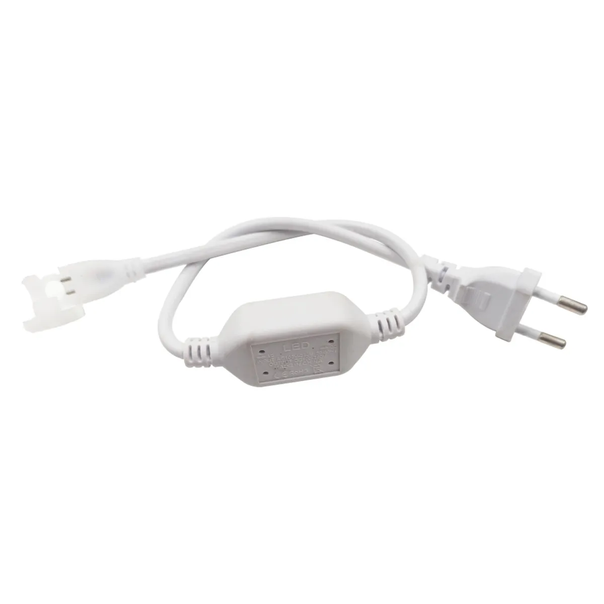 Conector Alimentare Banda LED COB Pcb 8mm IP67 230V Pin 7mm 45cm  1
