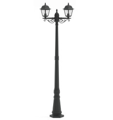 Stalp Iluminat Exterior Negru E27 230V 40W 2xE27 IP44
