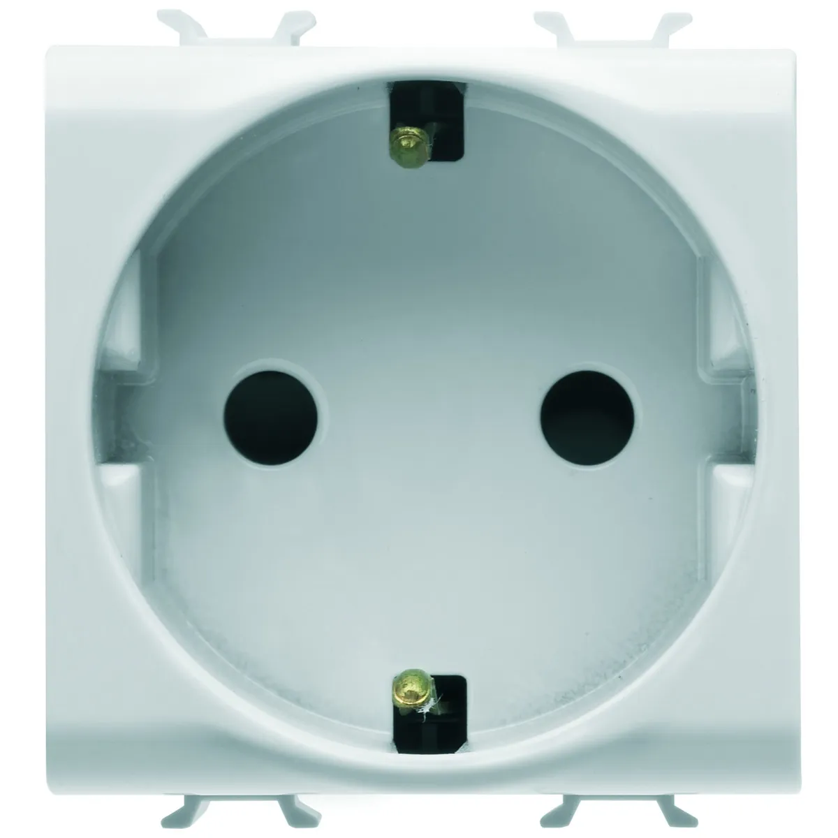 Priza Shucko Alb 2module Chorus - Gw10241  1