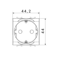 Priza Shucko Alb 2module Chorus - Gw10241  4