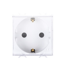 Priza Shucko Cu Capac Alb 2module Chorus - Gw10242