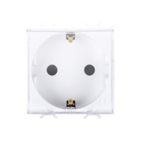 Priza Shucko Cu Capac Alb 2module Chorus - Gw10242  1