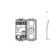 Intrerupator Simplu Negru 2module Chorus - Gw12031  2