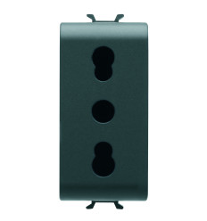 Priza Italia Negru 1modul Chorus - Gw12203
