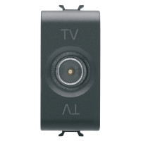 Priza TV Negru 1modul Chorus - Gw12361  1