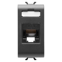 Priza Rj45 - Categoria 6 - Utp - Chorus Negru 1M Gw12423  1