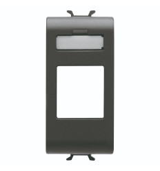 Masca Conector Rj45 Negru 1modul Chorus - Gw12431