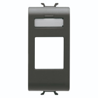 Masca Conector Rj45 Negru 1modul Chorus - Gw12431  1