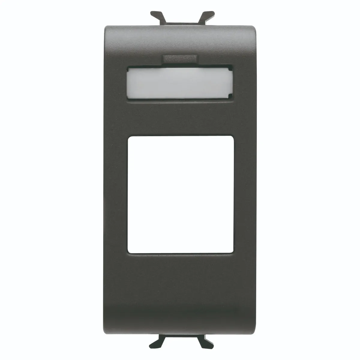Masca Conector Rj45 Negru 1modul Chorus - Gw12431  1