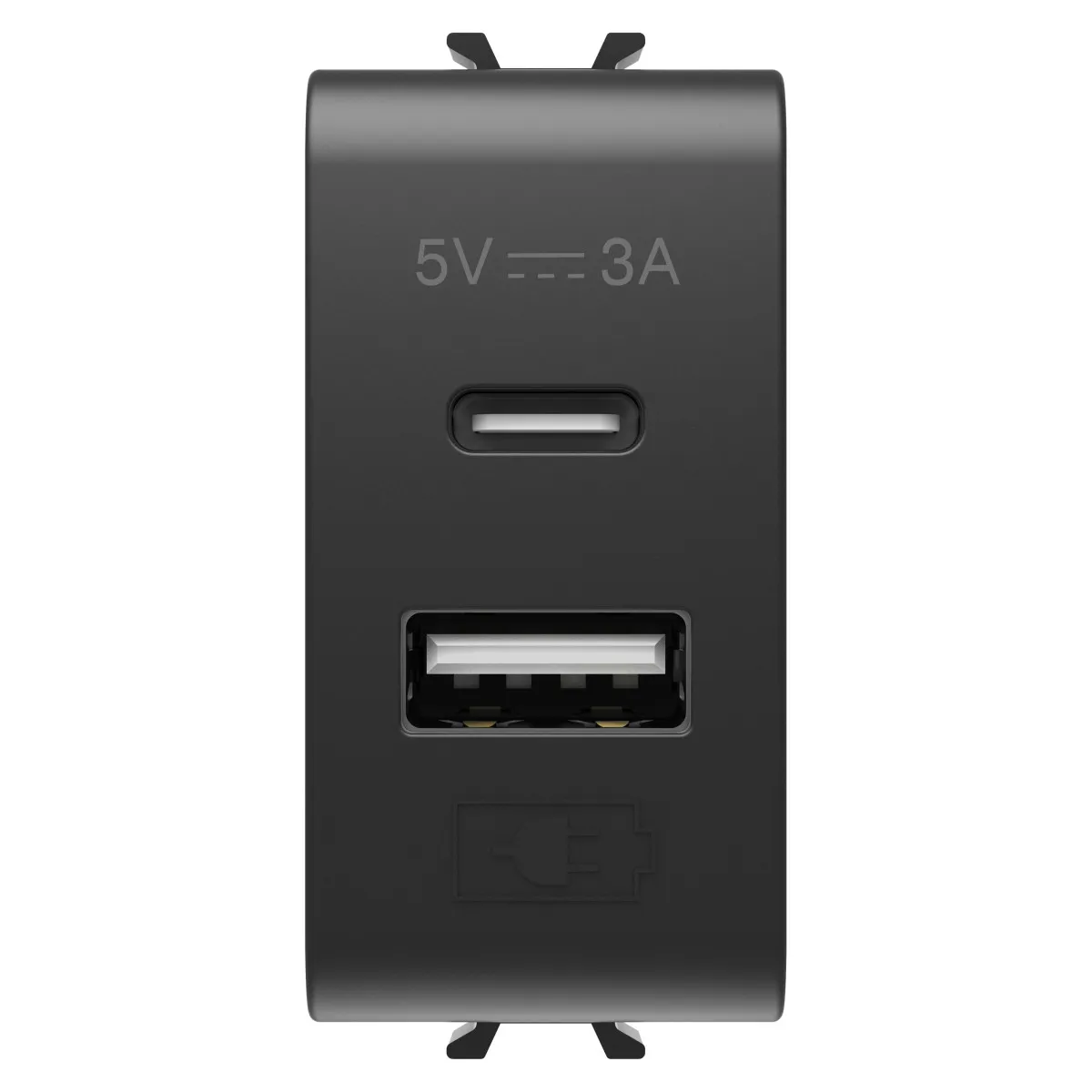 Chorus Negru Priza USB Type A+c 5V 3A 1M 1