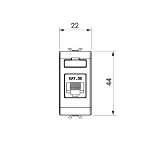 Chorus Alb Satinat Priza Rj45 5e Utp Gw15421  4