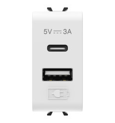 Chorus Alb Satinat Incarcator USB-Tip A+c-3A-1 m