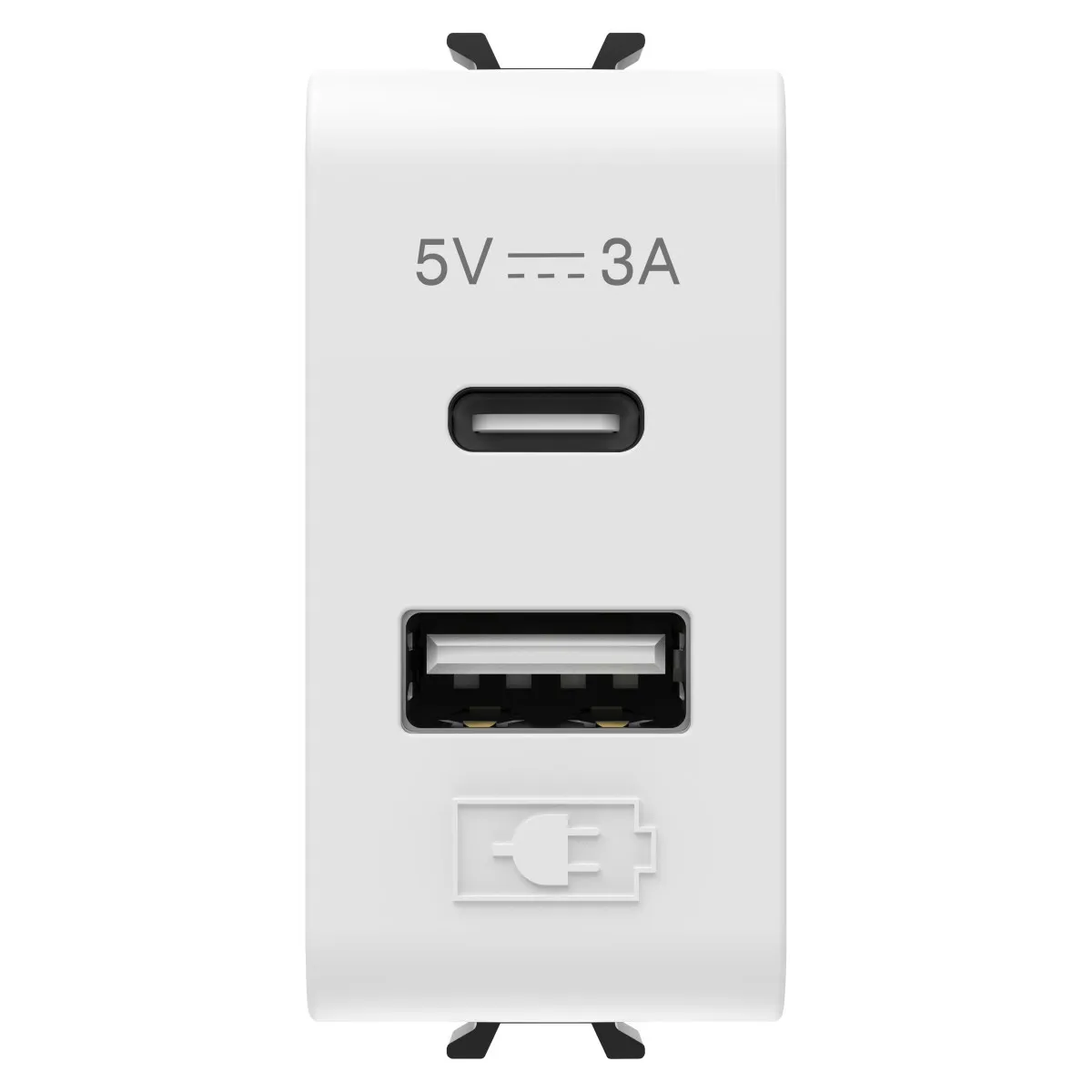 Chorus Alb Satinat Incarcator USB-Tip A+c-3A-1 m 1