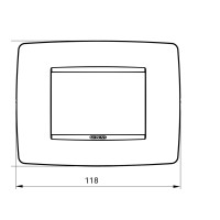 Rama Ornament 3module One Chorus Alb Lucios - Gw16103tb  3