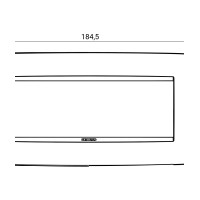Rama Ornament 6module One Chorus Negru Lucios - Gw16106tn  3
