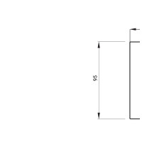 Rama Ornament 2module Geo Chorus Alb Lucios - Gw16402tb  2