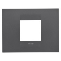 Rama Ornament 2module Geo Chorus Negru Mat - Gw16402vn  1