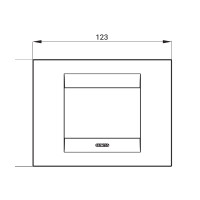 Rama Ornament 3module Geo Chorus Alb Mat - Gw16403vw  3