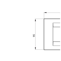 Rama Ornament 6module Geo Chorus Alb Lucios - Gw16406tb  2