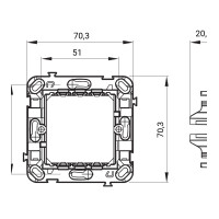 Suport 2module Cu Gheare Chorus - Gw16821  3