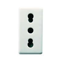 Priza Modulara Standard 16A, 2P+E, Gw20203, Alb - 1 Modul  1