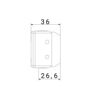 Priza Modulara TV, Gw20228, Alb - 1 Modul  3