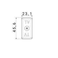 Priza Modulara TV, Gw20228, Alb - 1 Modul  4