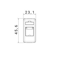 Priza Modulara Telefon, Gw20251, Alb - 1 Modul  4