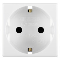 Priza Modulara Standard 2P+E, Gw20265, Alb - 2 Module  1