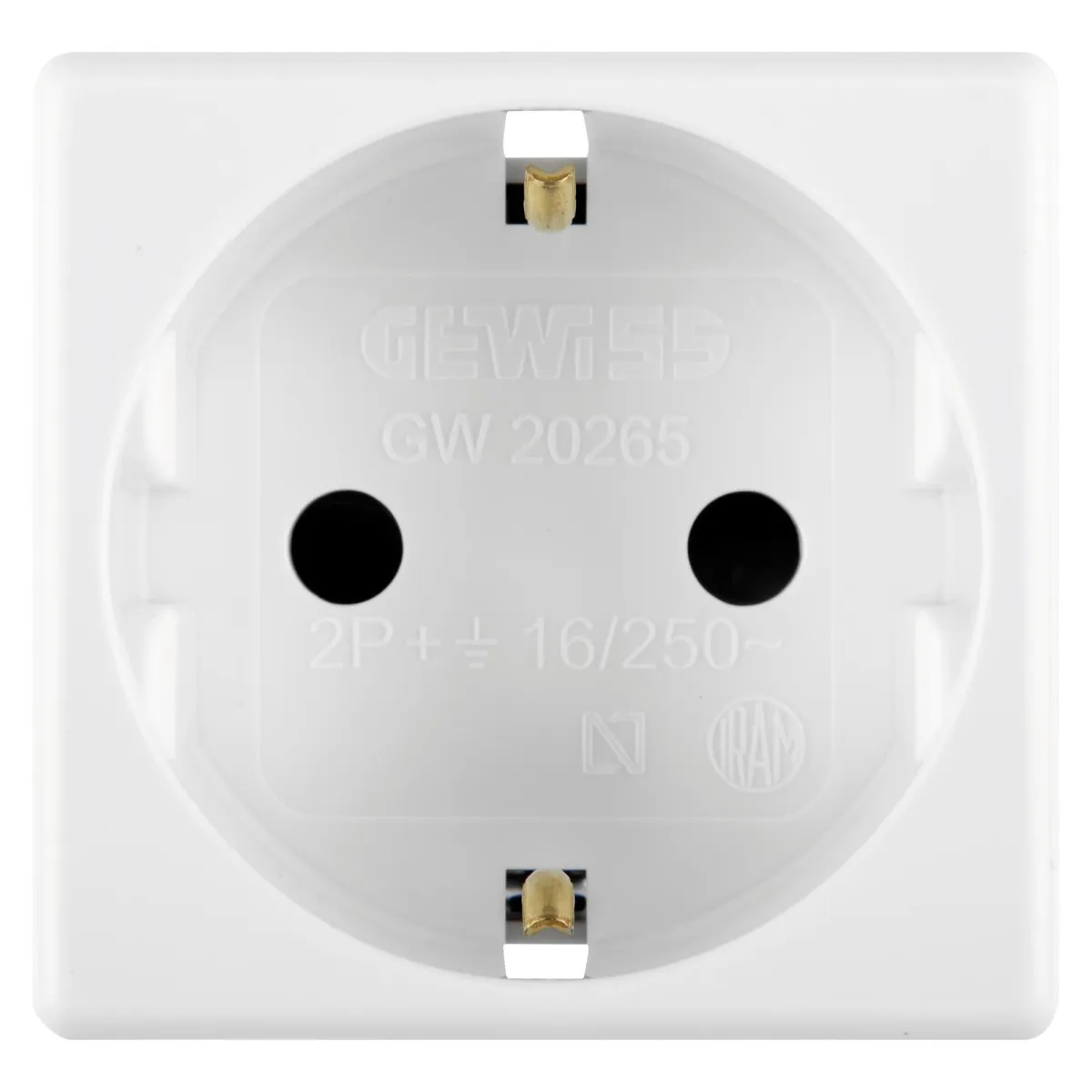 Priza Modulara Standard 2P+E, Gw20265, Alb - 2 Module  1