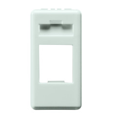 Carcasa Adaptor Rj45 Cat5 (UTP) Alba 1 Modul Gw20270