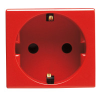 Priza Modulara Standard 2P+E, Gw20297, Rosu - 2 Module  1