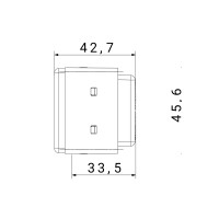 Priza Modulara Standard 2P+E, Gw20297, Rosu - 2 Module  3