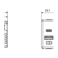 Priza Incarcator USB - Tip A+c, 3A, Alb, System Gw20363  3
