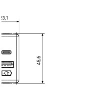 Priza Incarcator USB - Tip A+c, 3A, Alb, System Gw20363  4