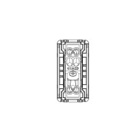 Priza Modulara Standard 16A, 2P+E, Gw21203, Negru - 1 Modul  2