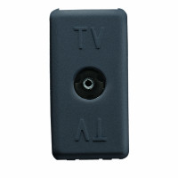 Priza Modulara TV, Gw21228, Negru - 1 Modul  1
