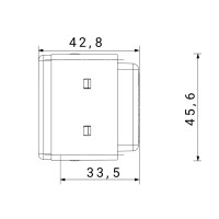 Priza Modulara Standard 2P+E, Gw21265, Negru - 2 Module  3