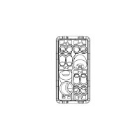 Buton 1P 250V C.a. - No+no 10A - Cu Interblocare - Simbol Sus Si Jos - 1 Modul Gw21521 Negru  2