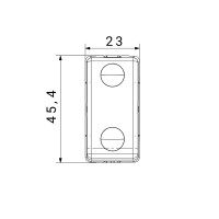 Intrerupator Modular Cap Cruce Gw21579, Negru - 1 Modul  4