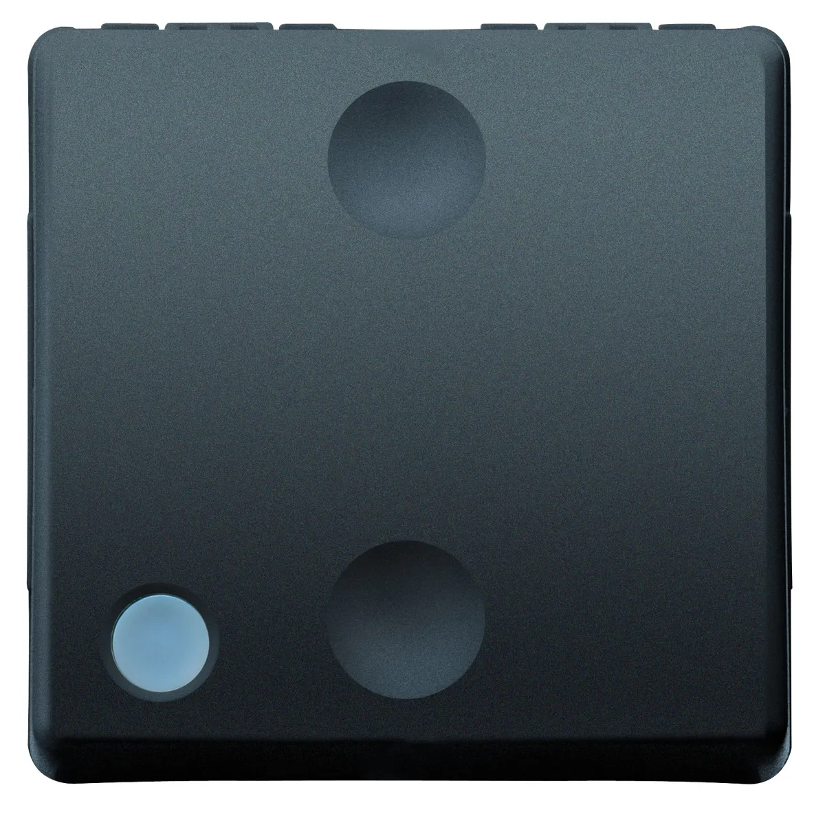 Intrerupator Modular Cap Scara Gw21589, Negru - 2 Module  1