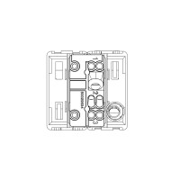 Intrerupator Modular Cap Scara Gw21589, Negru - 2 Module  2