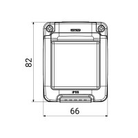 Rama Aplicata Pe Tencuiala IP55, 1 Modul Gw27041 - Montaj Aplicat  2