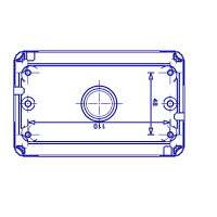 Rama Aplicata Pe Tencuiala IP55, 4 Module Gw27044 - Montaj Aplicat  2