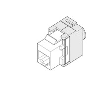 Priza Utp Rj45 Cat5e Keystone Alb 1modul Chorus - Gw38031  2